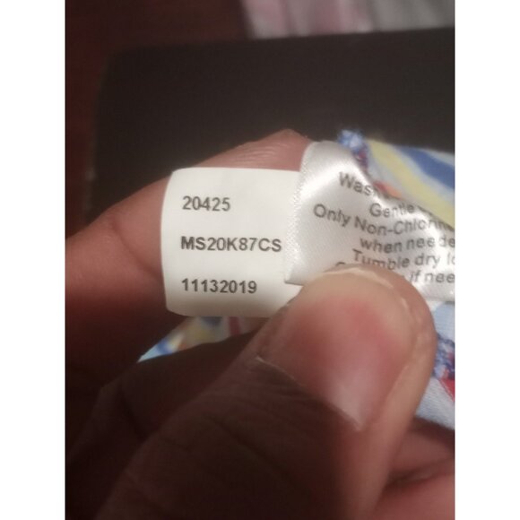 Peter Millar XL Pima Cotton Soft Golf Shirt Rainbow Striped Performance Polo - Picture 9 of 12